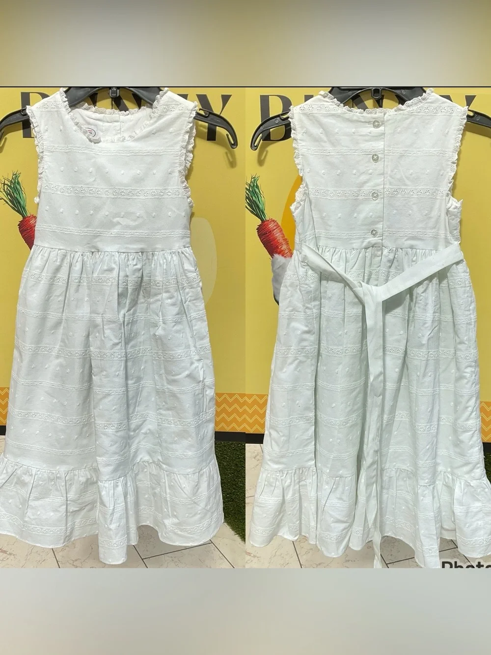 Talbots Kids Eyelet Dress Size 8
